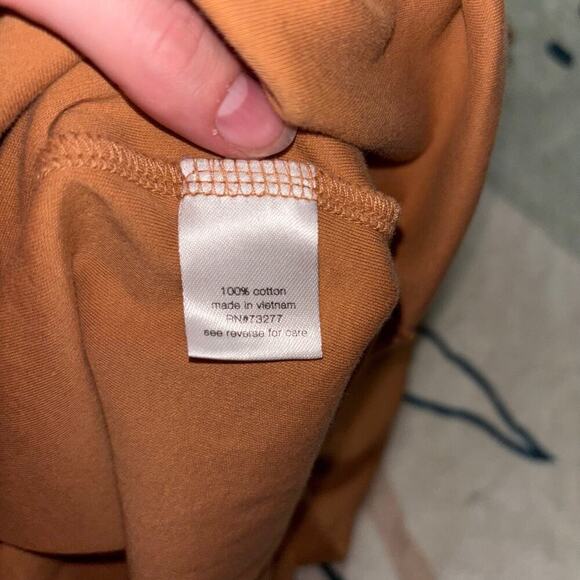 Elizabeth and James Sleeveless Cotton Midi Dress (Size Small)- Caramel/Cognac - Picture 10 of 12